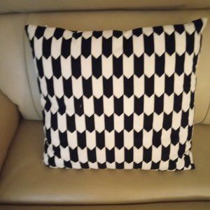 BLACK &WHITE THROW PILLOW DECORATIVE SQUARE PILLOW